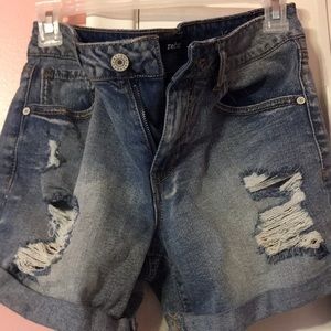 Denim shorts